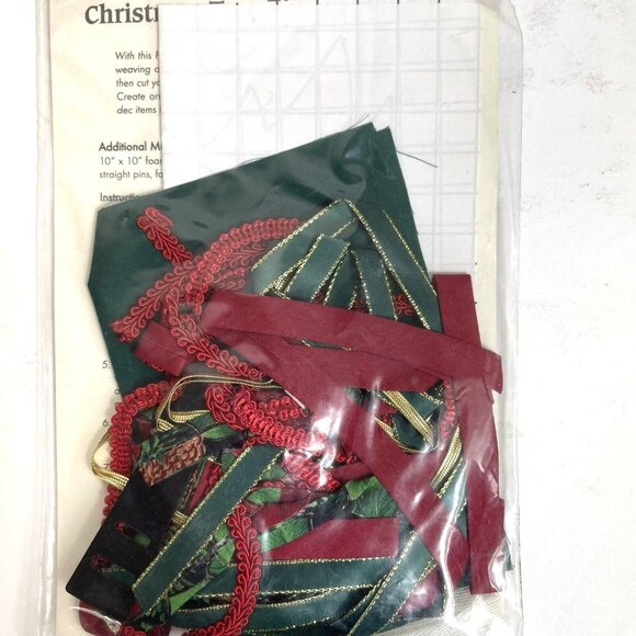 Wrights Pin Weaving Ornament Kit Christmas Tree Holiday Vintage #194-306-999 - Picture 2 of 10